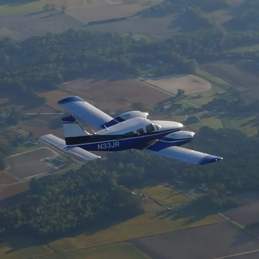 Instructor teaching inside cockpit