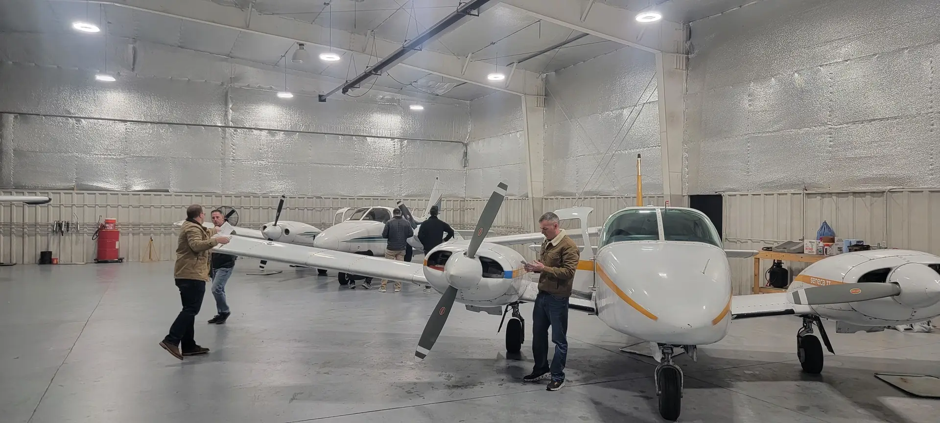 Maintenance hangars ensuring fleet reliability