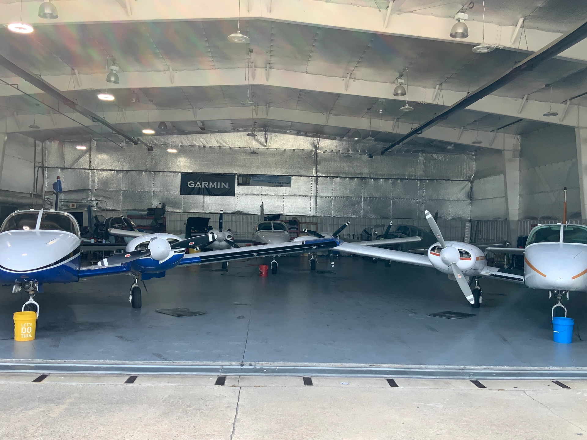 Aspiring pilot looking at a professional aircraft at M2A Aviation Academy