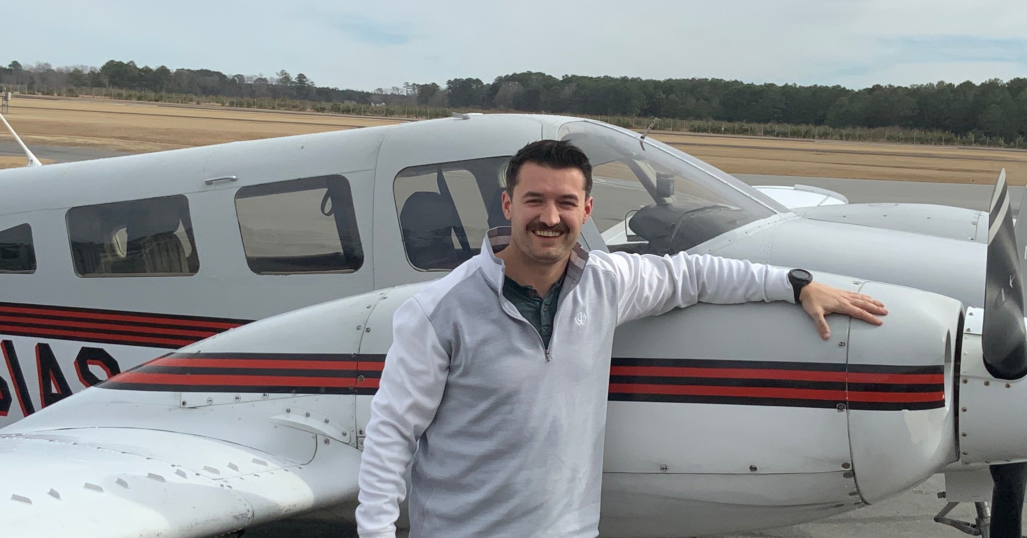 Commercial pilot student at M2A Aviation Academy in Goldsboro, NC